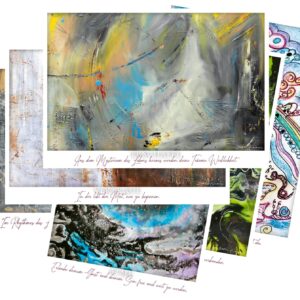 Kunstdruck Coverbilder 6 Stück